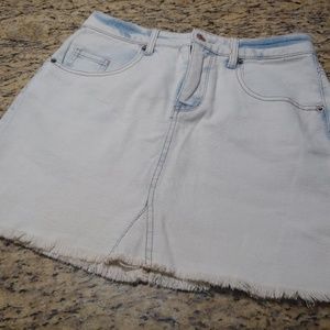 Acid wash wild fable denim skirt